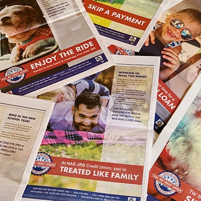 NAS JRB Credit Union Print Ads